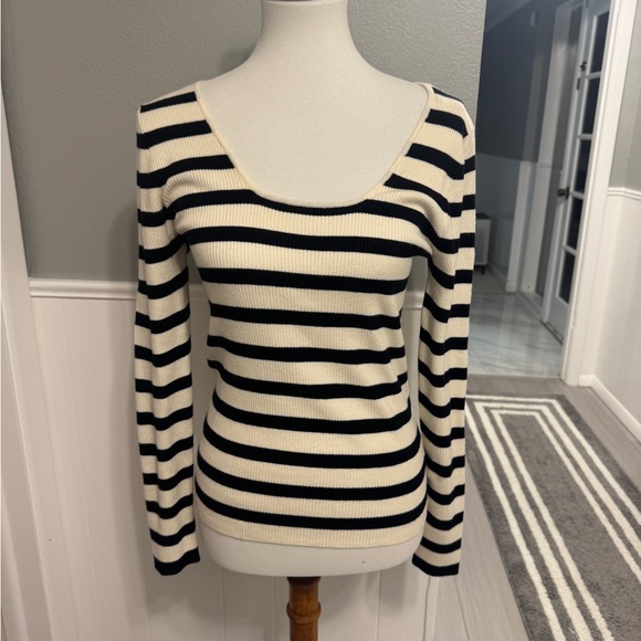 a new day Tops - NWT A New Day Striped Black and White ribbed Top Size L